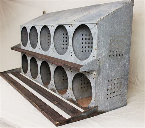 galvanized metal chicken nesting boxes|10 hole chicken nesting boxes.